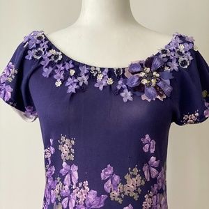 French Purple Dress Size M/L